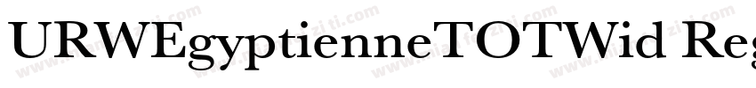 URWEgyptienneTOTWid Regular字体转换
